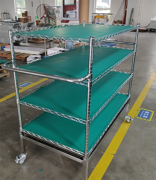 不銹鋼精益管推車貨架