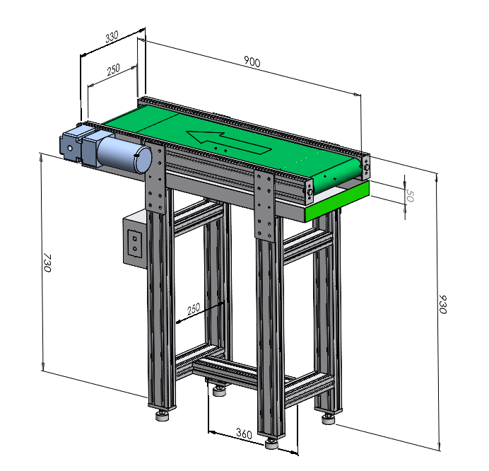 定制小型流水線輸送機